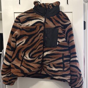 Wrangler Tiger Print Fleece Jacket